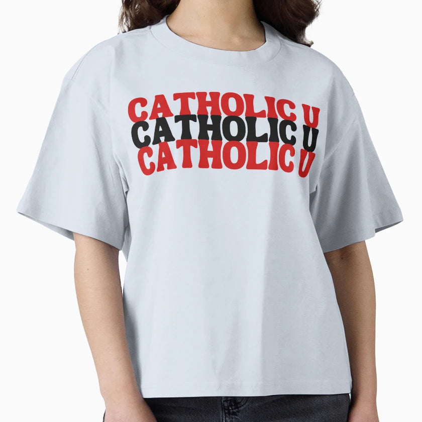 Catholic U Times 3 Catholic University T-Shirt - Minimalist Print Unisex - T-Shirt, Sweatshirt, Hoodie