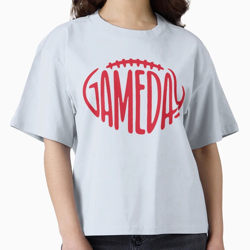 Gameday Red Football T-Shirt - Fun Novelty Design for Adults - T-Shirt, Sweatshirt, Hoodie