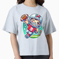 Adorable Football Player Scores Touchdown T-Shirt - Trendy Graphic Unisex - T-Shirt, Sweatshirt, Hoodie