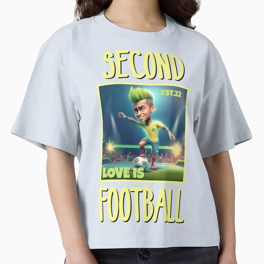 Second Love Is Footbal T-Shirt - Fun Novelty Design for Adults - T-Shirt, Sweatshirt, Hoodie