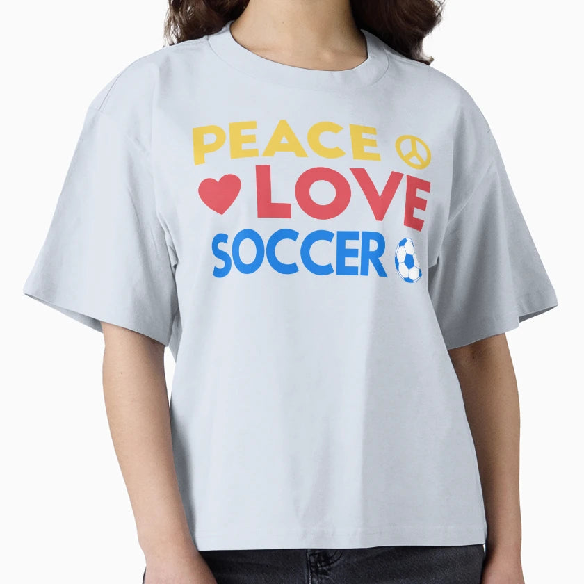 Peace Love Soccer Iii T-Shirt - Novelty Apparel Men Women - T-Shirt, Sweatshirt, Hoodie