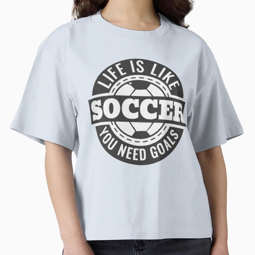 Soccer Goals T-Shirt - Minimalist Print Men Women - T-Shirt, Sweatshirt, Hoodie