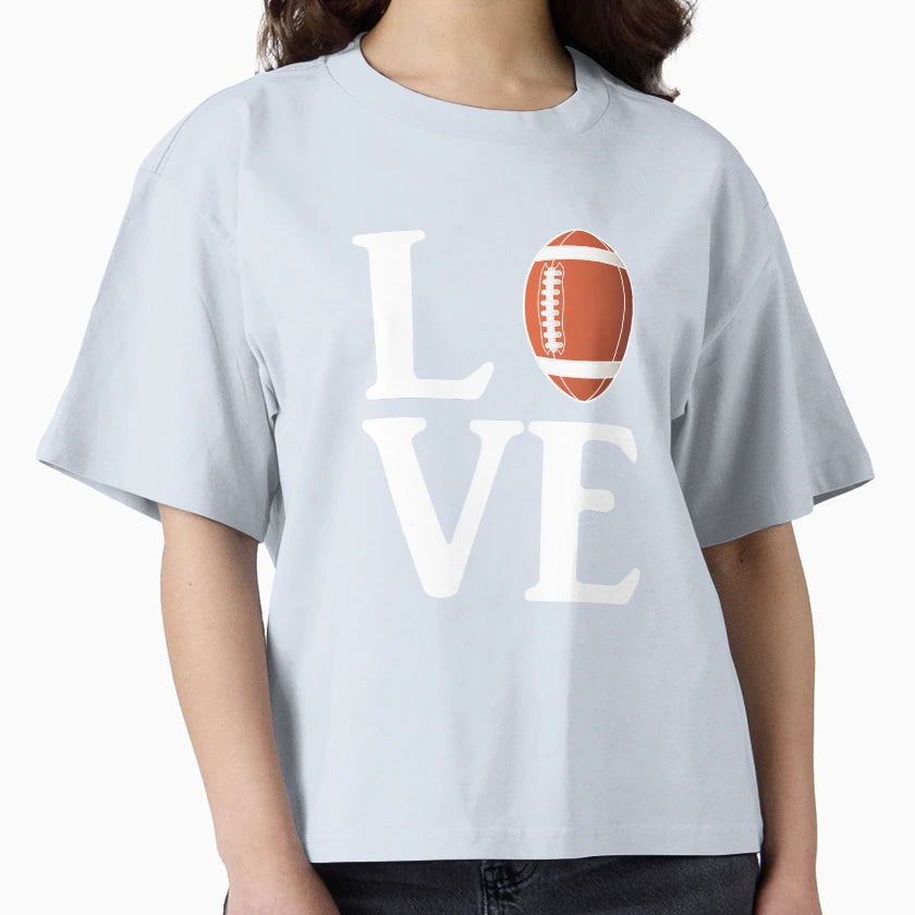 Love Football T-Shirt - Fun Novelty Design Unisex - T-Shirt, Sweatshirt, Hoodie