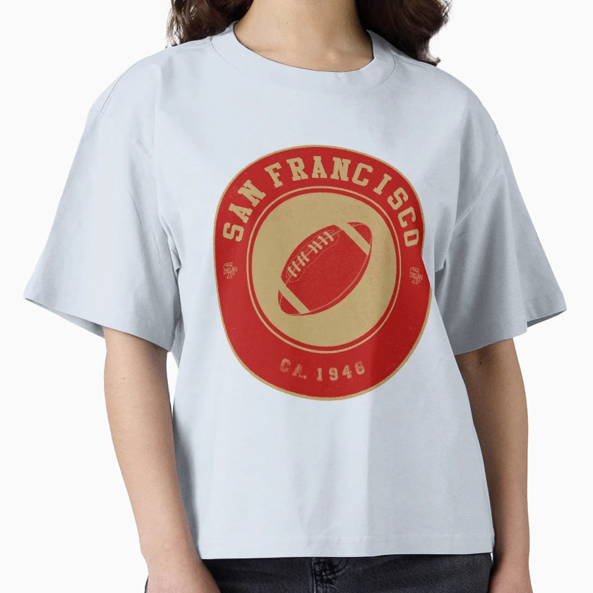 San Francisco Football Logo Red T-Shirt - Streetwear Style Unisex - T-Shirt, Sweatshirt, Hoodie