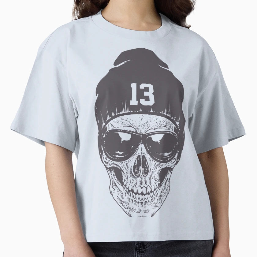 Skull No 13 T-Shirt - Minimalist Print Men Women - T-Shirt, Sweatshirt, Hoodie