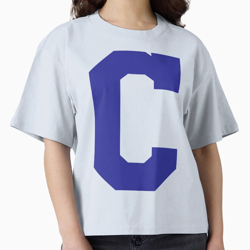 Alphabet Blue C Sports Letter C T-Shirt - Trendy Graphic Men Women - T-Shirt, Sweatshirt, Hoodie