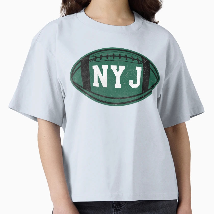 New York Throwback Football T-Shirt - Custom Art Print Unisex - T-Shirt, Sweatshirt, Hoodie