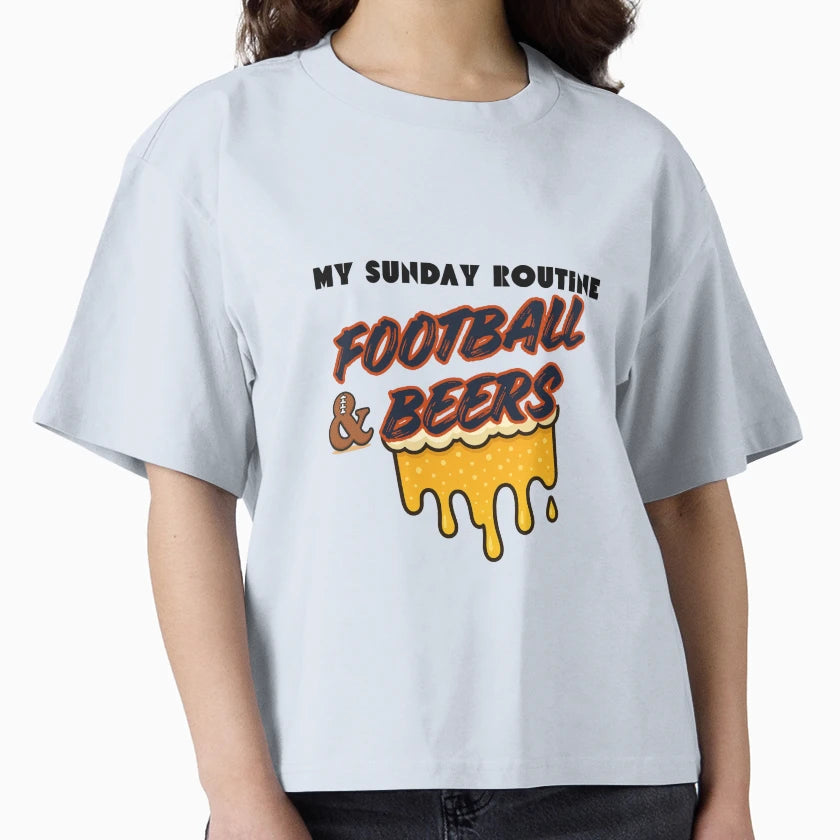 Chicago Bears Sunday Football Beers T-Shirt - Graphic Print Men Women - T-Shirt, Sweatshirt, Hoodie
