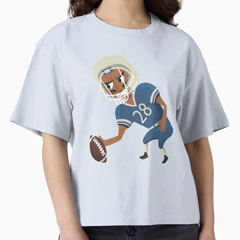 Star American Football Player Center T-Shirt - Casual Everyday Wear Unisex - T-Shirt, Sweatshirt, Hoodie