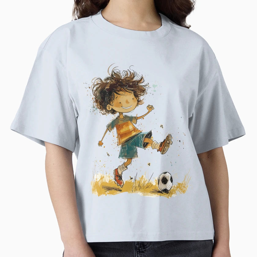 Little Playing Soccer T-Shirt - Unique Graphic for Adults - T-Shirt, Sweatshirt, Hoodie
