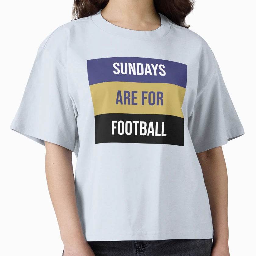 Sundays Are Football T-Shirt - Minimalist Print Men Women - T-Shirt, Sweatshirt, Hoodie