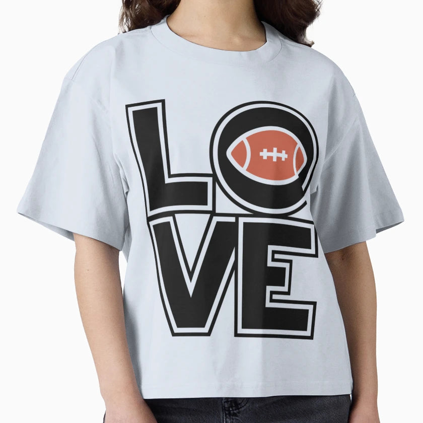 Love Football T-Shirt - Trendy Graphic Men Women - T-Shirt, Sweatshirt, Hoodie