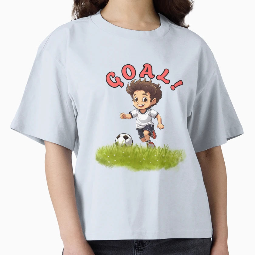Goal Soccer Cartoon Fun Football T-Shirt - Casual Everyday Wear Unisex - T-Shirt, Sweatshirt, Hoodie