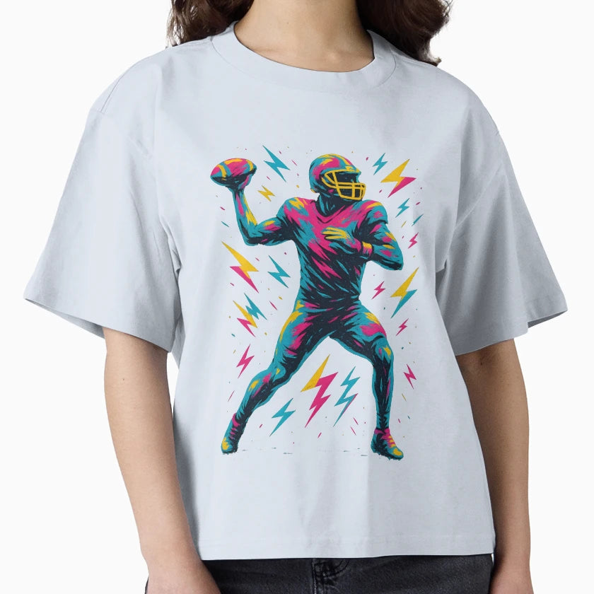 Gridiron Thunder T-Shirt - Minimalist Print Men Women - T-Shirt, Sweatshirt, Hoodie