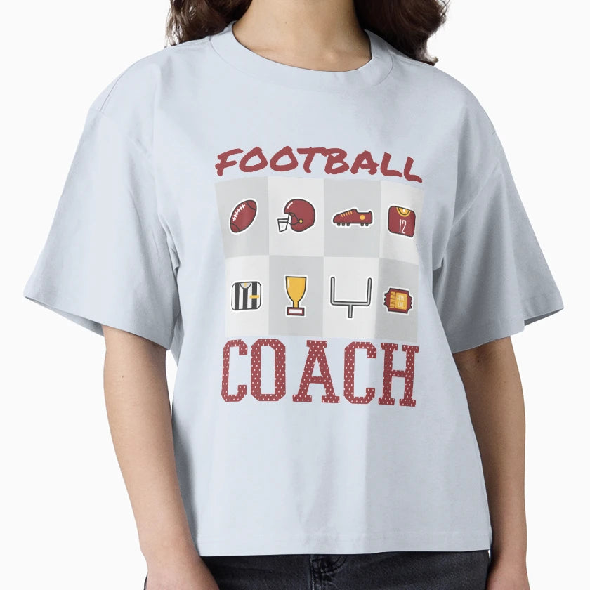 Football Coach T-Shirt - Minimalist Print for Adults - T-Shirt, Sweatshirt, Hoodie