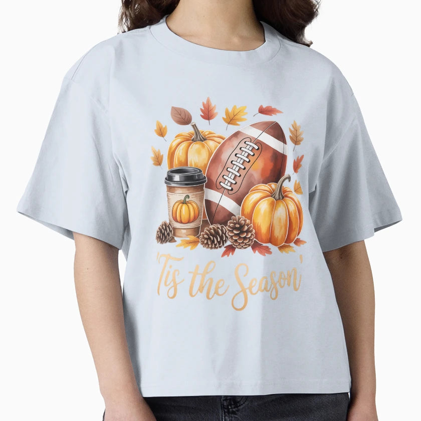 Tis Season Football Fall Season T-Shirt - Trendy Graphic for Adults - T-Shirt, Sweatshirt, Hoodie