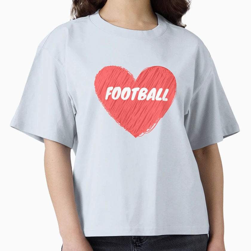 I Love Football T-Shirt - Aesthetic Graphic Men Women - T-Shirt, Sweatshirt, Hoodie