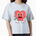 Heart Soccer Player Soccer T-Shirt - Graphic Print for Adults - T-Shirt, Sweatshirt, Hoodie