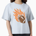 Flaming Football High Speed Sports Energy T-Shirt - Custom Art Print Unisex - T-Shirt, Sweatshirt, Hoodie
