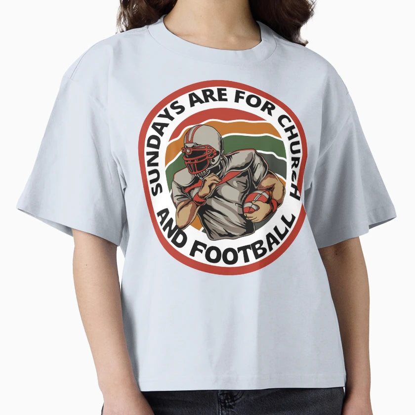 Sundays Are Church Jesus And Football T-Shirt - Unique Graphic for Adults - T-Shirt, Sweatshirt, Hoodie