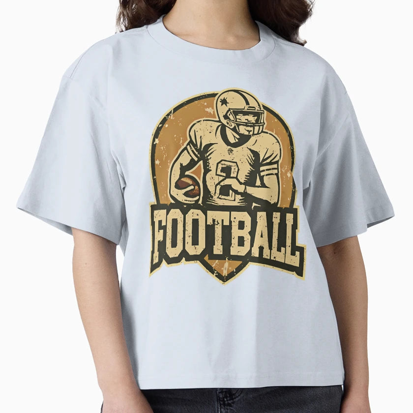 Football Sports Logo T-Shirt - Aesthetic Graphic Men Women - T-Shirt, Sweatshirt, Hoodie