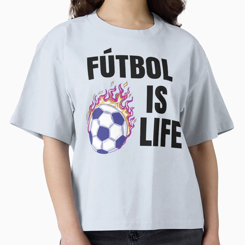 Futbol Is Life Soccer Lover T-Shirt - Fun Novelty Design for Adults - T-Shirt, Sweatshirt, Hoodie