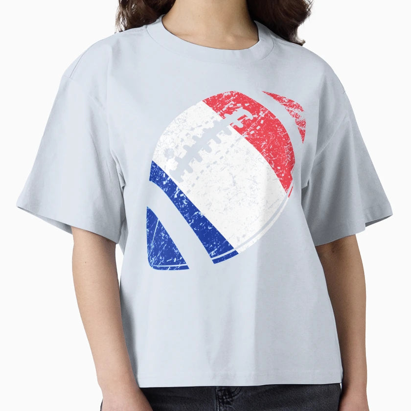 Rugby France Flag Football Ball Funy T-Shirt - Unique Graphic for Adults - T-Shirt, Sweatshirt, Hoodie