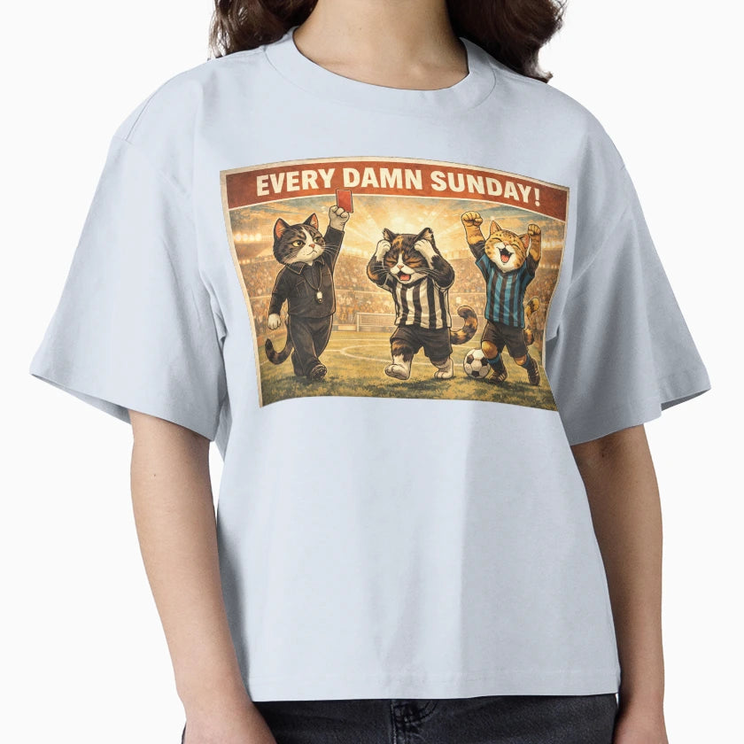 Every Damn Sunday Football Cats Drama T-Shirt - Minimalist Print Men Women - T-Shirt, Sweatshirt, Hoodie