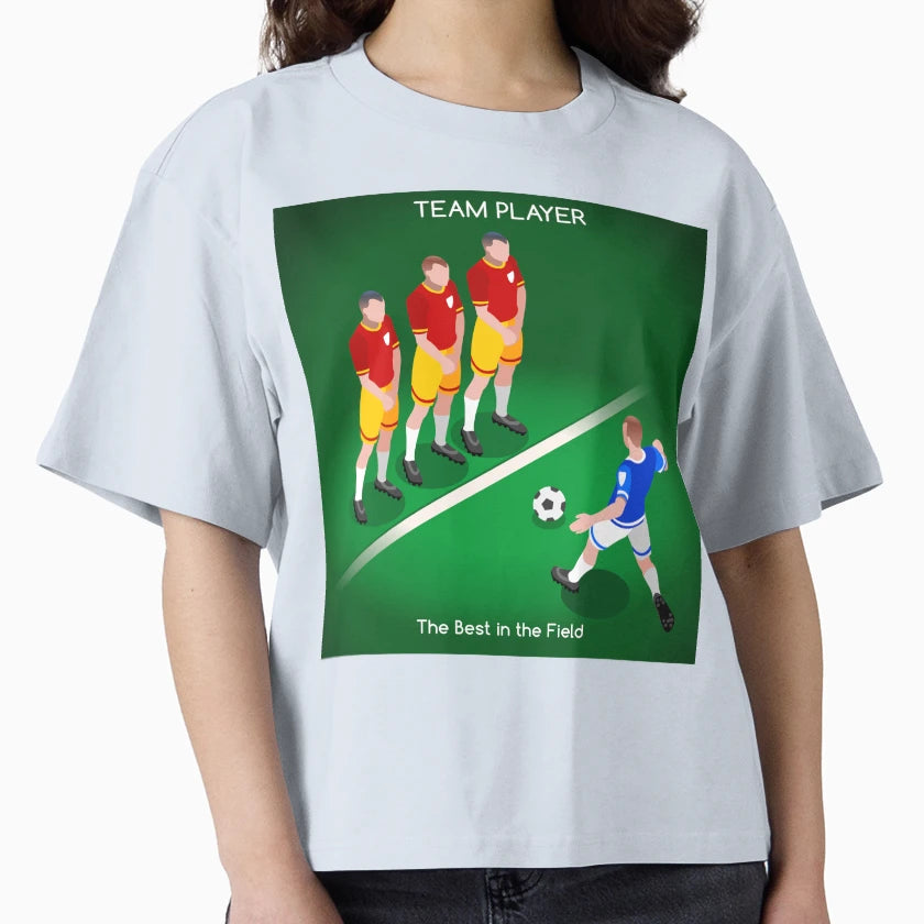 Football Team Player T-Shirt - Minimalist Print Men Women - T-Shirt, Sweatshirt, Hoodie