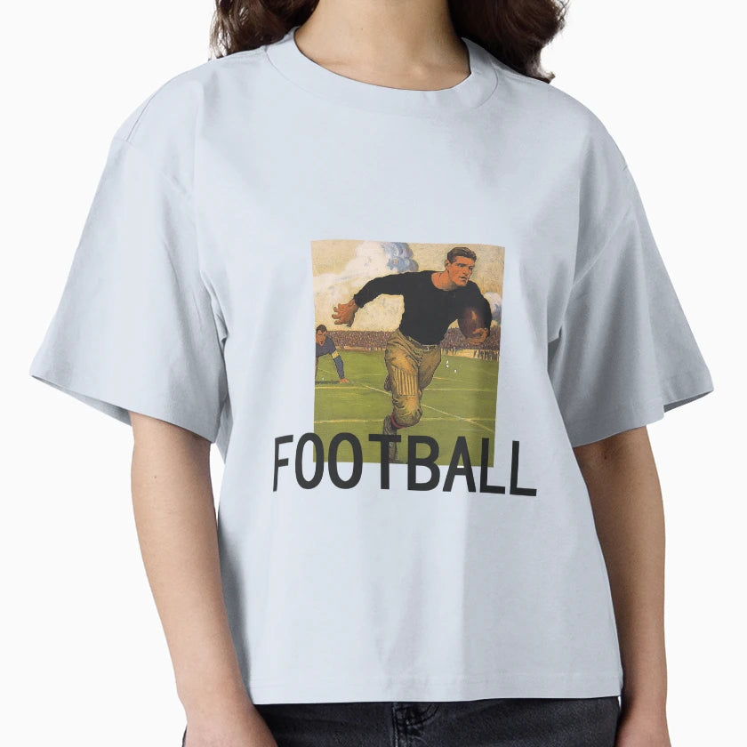 Football Old School T-Shirt - Minimalist Print for Adults - T-Shirt, Sweatshirt, Hoodie