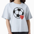 I Love Soccer I Love Football T-Shirt - Custom Art Print Unisex - T-Shirt, Sweatshirt, Hoodie