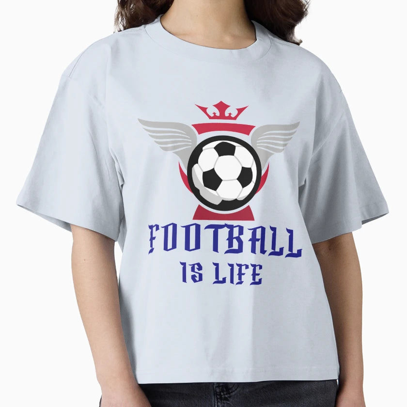 Football Is Life T-Shirt - Minimalist Print Men Women - T-Shirt, Sweatshirt, Hoodie
