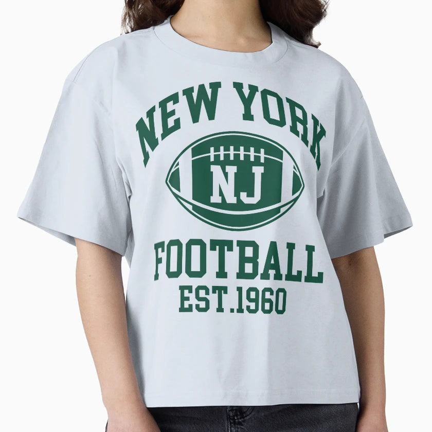 New York Football New Jersey T-Shirt - Aesthetic Graphic for Adults - T-Shirt, Sweatshirt, Hoodie