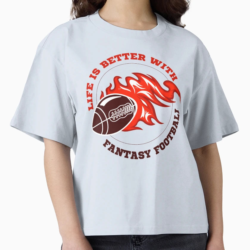 Life Is Better Fantasy Football Acdefgh T-Shirt - Minimalist Print Unisex - T-Shirt, Sweatshirt, Hoodie