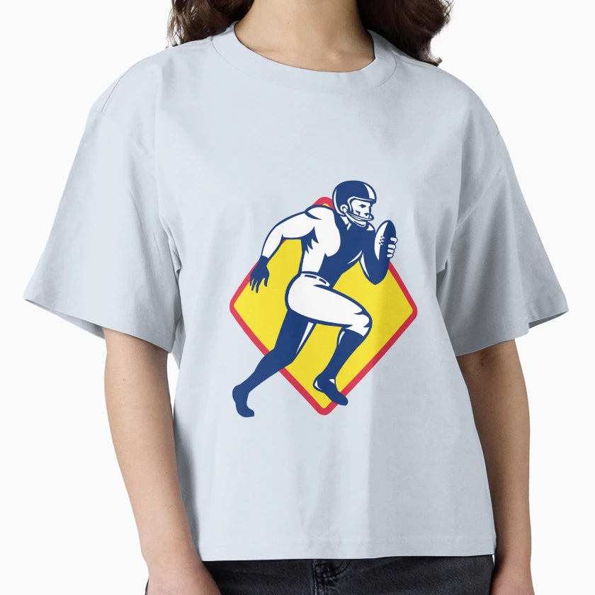 American Quarterback Football Player T-Shirt - Minimalist Print Men Women - T-Shirt, Sweatshirt, Hoodie