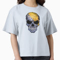 Bosnia Herzegovina Flag Skull T-Shirt - Minimalist Print Unisex - T-Shirt, Sweatshirt, Hoodie