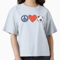 Peace Love Soccer Product T-Shirt - Trendy Graphic Men Women - T-Shirt, Sweatshirt, Hoodie