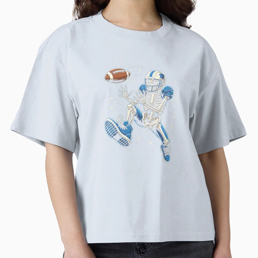 American Football Skeleton Halloween T-Shirt - Novelty Apparel Men Women - T-Shirt, Sweatshirt, Hoodie