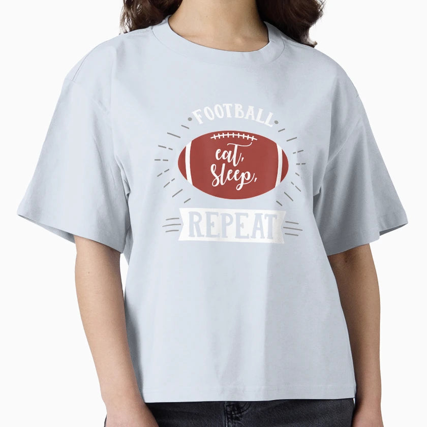 Eat Sleep Repeat Sports Babe Game Day T-Shirt - Graphic Print Men Women - T-Shirt, Sweatshirt, Hoodie