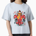 Fire Hot Red Chile Football Fleur D Lis T-Shirt - Streetwear Style Unisex - T-Shirt, Sweatshirt, Hoodie