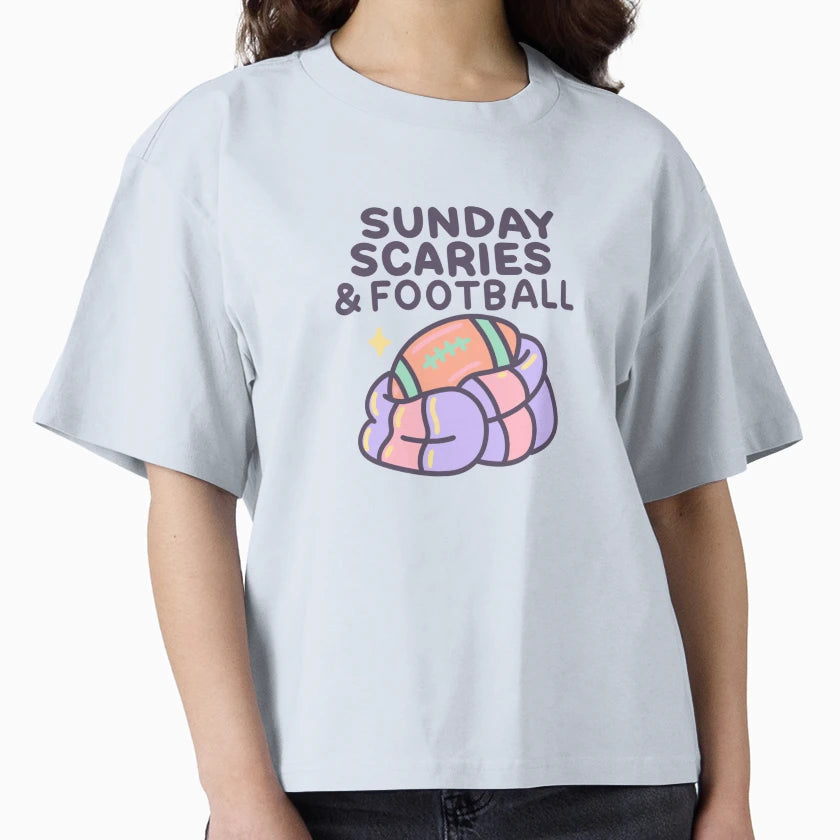 Sunday Scaries Football Funny Gen Z T-Shirt - Trendy Graphic Men Women - T-Shirt, Sweatshirt, Hoodie