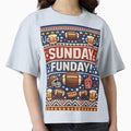Sunday Funday American Football Knit T-Shirt - Graphic Print for Adults - T-Shirt, Sweatshirt, Hoodie