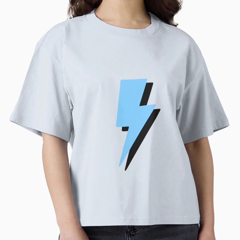 Blue Lightning Bolt T-Shirt - Minimalist Print Unisex - T-Shirt, Sweatshirt, Hoodie
