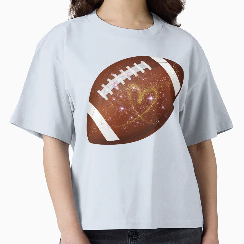 Glitter Football T-Shirt - Graphic Print for Adults - T-Shirt, Sweatshirt, Hoodie