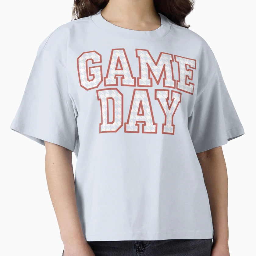 Houndstooth Game Day Pop T-Shirt - Minimalist Print Men Women - T-Shirt, Sweatshirt, Hoodie
