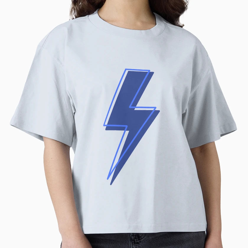 Blue Lightning Bolt T-Shirt - Novelty Apparel for Adults - T-Shirt, Sweatshirt, Hoodie