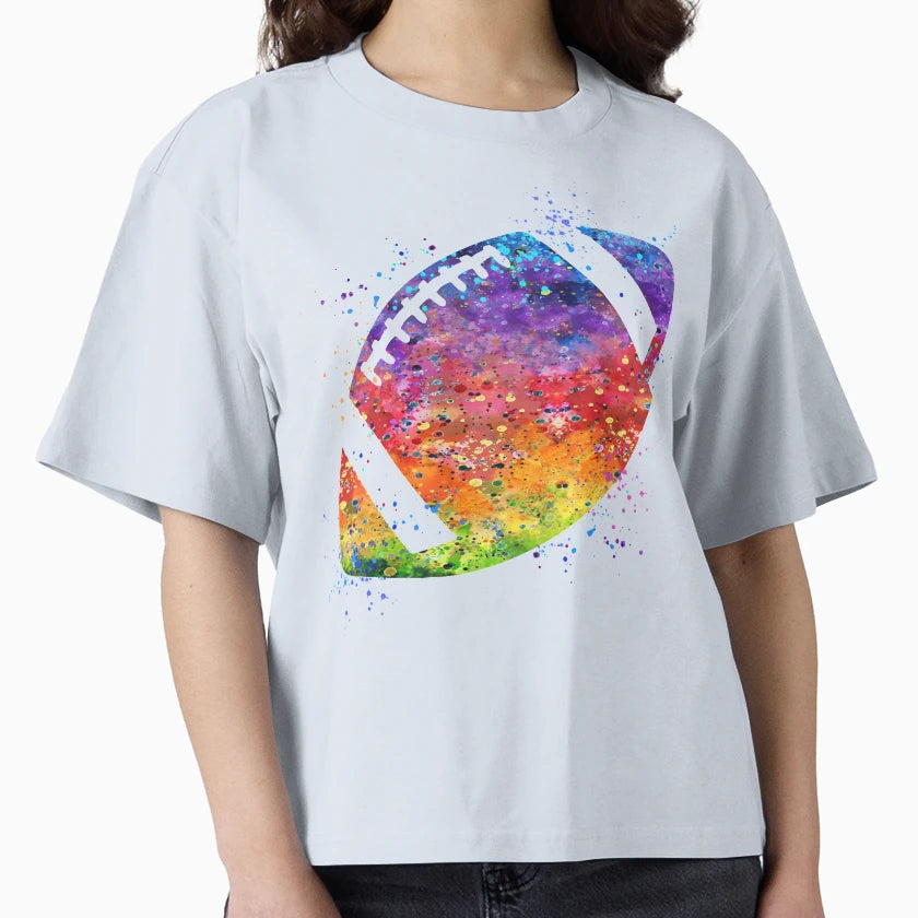 American Football Ball Colorful T-Shirt - Fun Novelty Design Unisex - T-Shirt, Sweatshirt, Hoodie