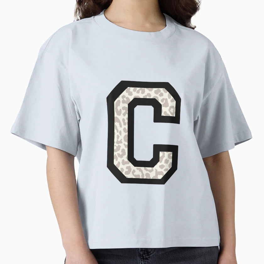 Letter C Leopard T-Shirt - Streetwear Style Unisex - T-Shirt, Sweatshirt, Hoodie