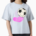 Soccer Heart Shadow Great Playing T-Shirt - Minimalist Print Men Women - T-Shirt, Sweatshirt, Hoodie