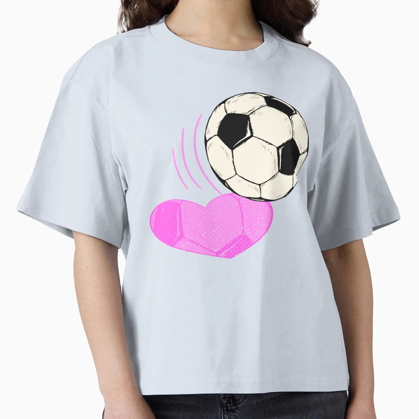 Soccer Heart Shadow Great Playing T-Shirt - Minimalist Print Men Women - T-Shirt, Sweatshirt, Hoodie
